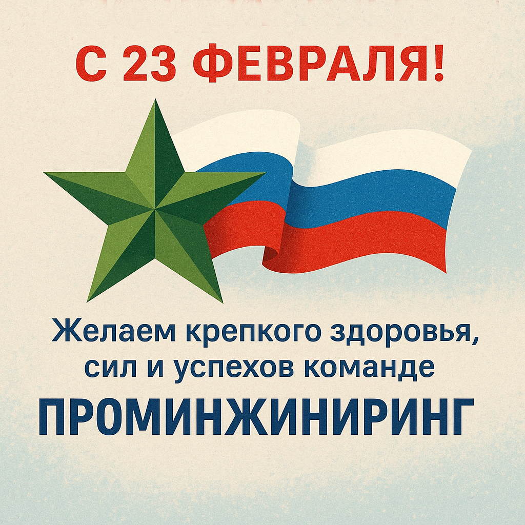 Поздравляем с 23 февраля